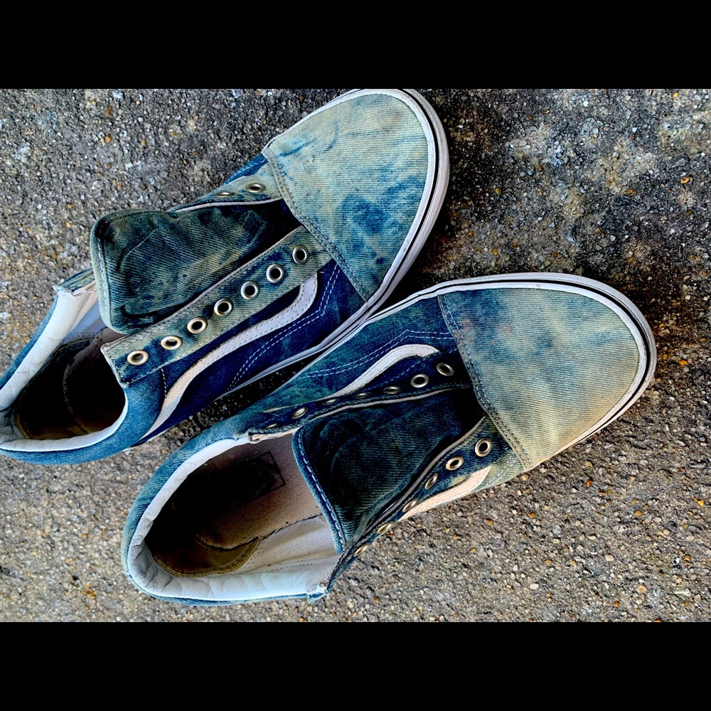 Denim acid wash vans